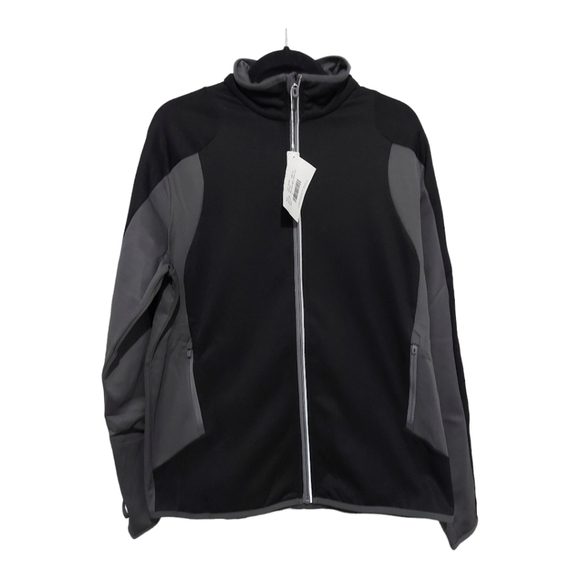 North End Black Grey Fleece Jacket Men’s Size S - Picture 2 of 8